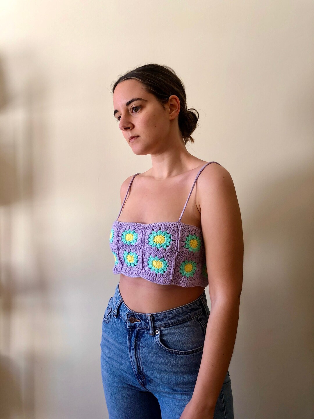 6（ROKU) COTTON CROCHET HALTER TOP/トップス 06005-