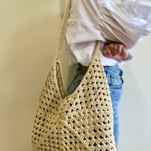 Hobo Bag Crossbody Shoulder Bag Crochet Bag Woven Bag - Etsy