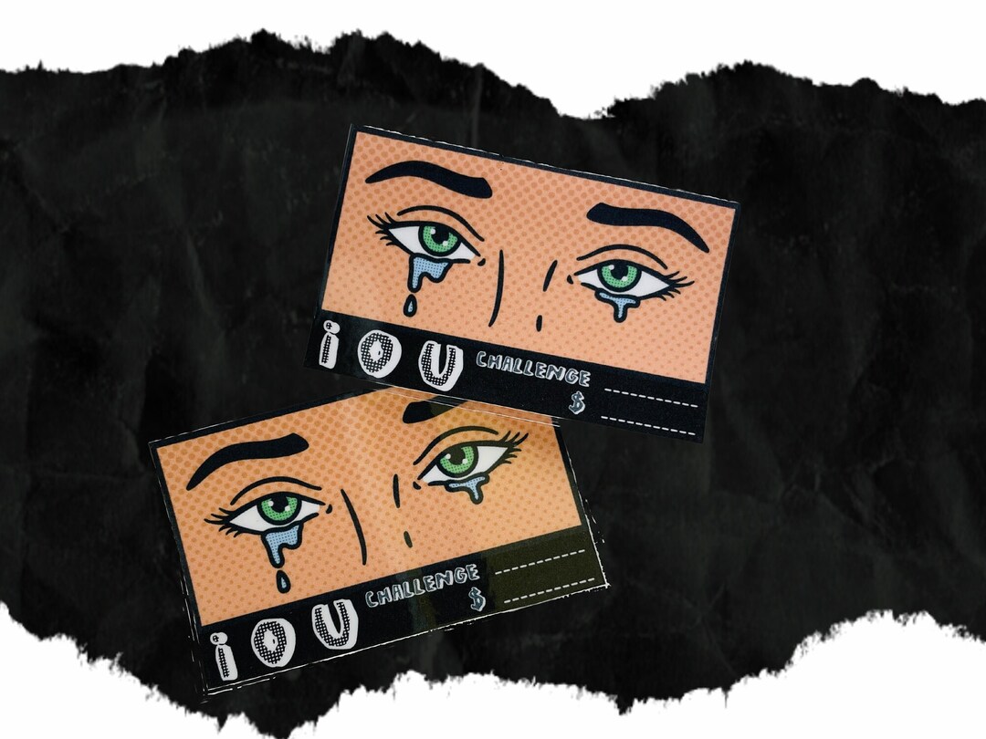 IOU Slip set of 2 Etsy