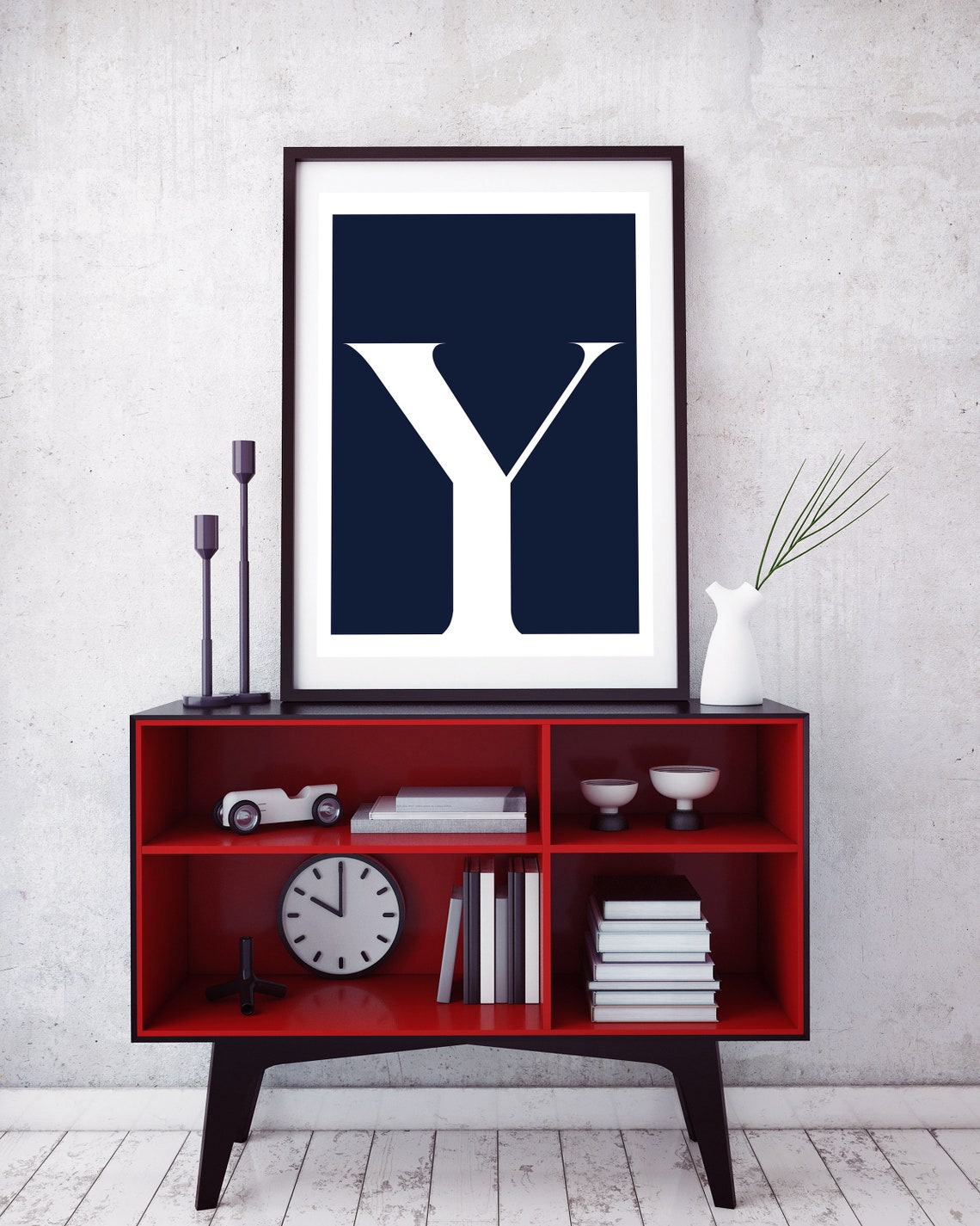 Letter y, Printable Initial, Art Poster, Typography Poster, Wall Art