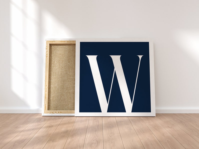 Letter w, Printable Initial, Art Poster, Typography Poster, Wall Art ...