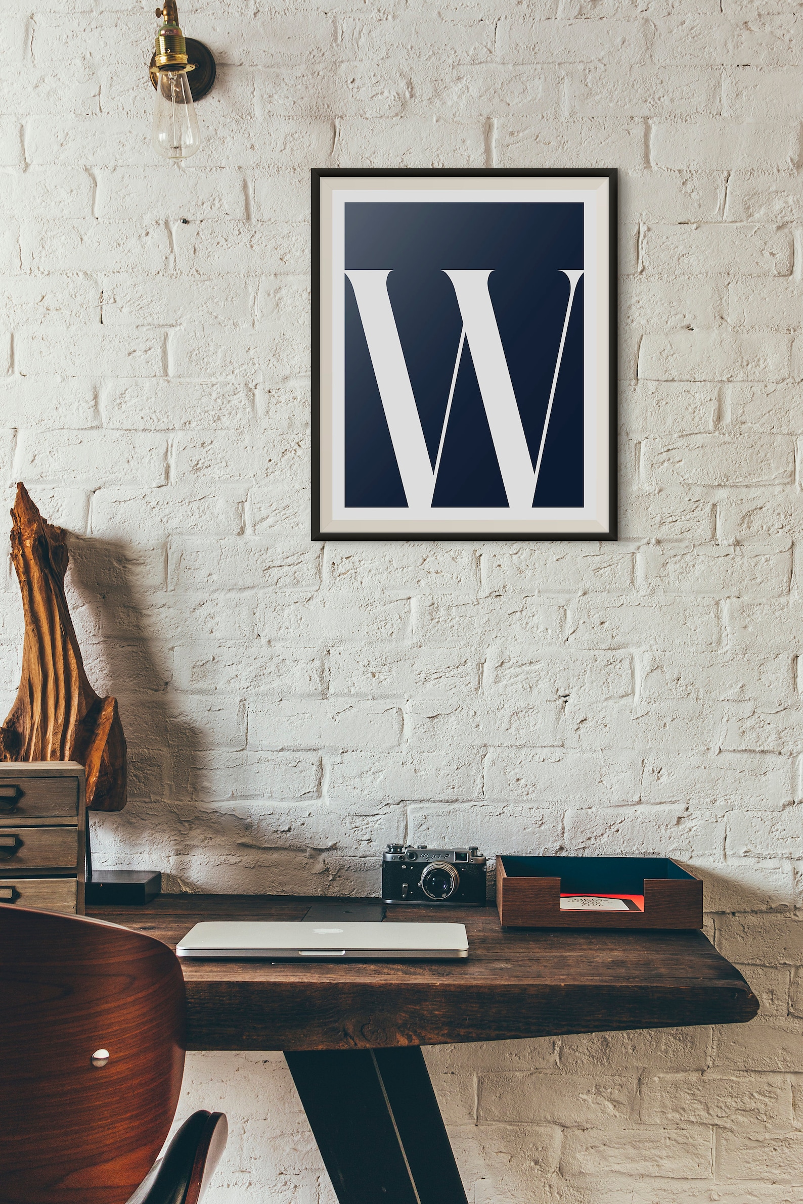 Letter w, Printable Initial, Art Poster, Typography Poster, Wall Art ...