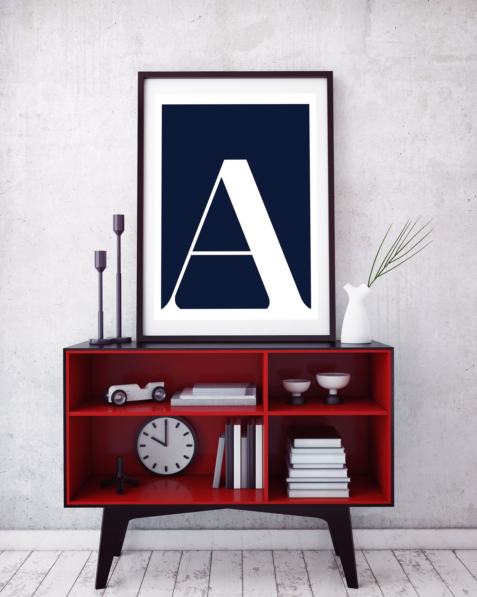 Letter "a", Printable Initial, Art Poster, Typography Poster, Wall Art ...