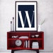 Letter w, Printable Initial, Art Poster, Typography Poster, Wall Art ...
