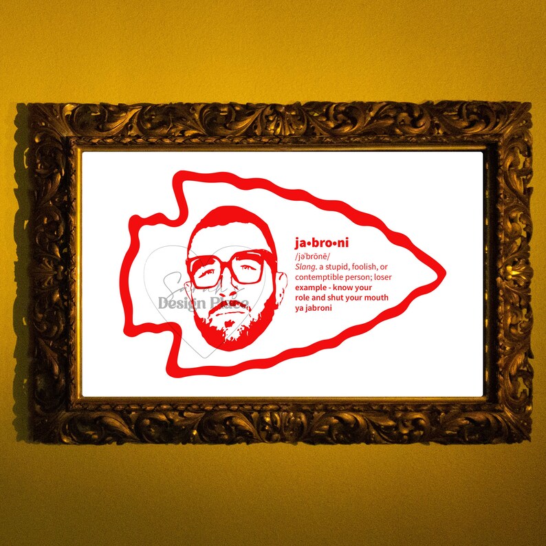 Jabroni Definition Quote Travis Kelce Digital Vector Download Etsy