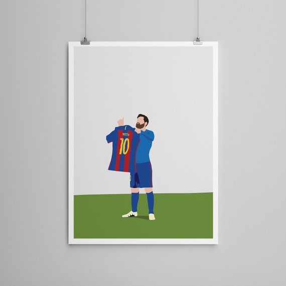 Lionel Messi FC Barcelona Futbol Soccer Poster FREE US SHIPPING 