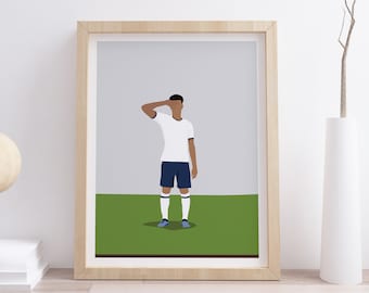 Dele Alli Poster - Tottenham Hotspur FC Poster - Dele Alli Footballer Print