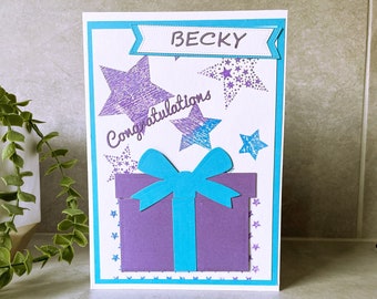 You're A Star Card with Gift Card Holder | Personalised | Congratulation | Handmade | UK Seller.