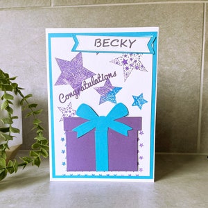 You're A Star Card with Gift Card Holder / Personalizado / Felicitación / Hecho a mano / Vendedor del Reino Unido.