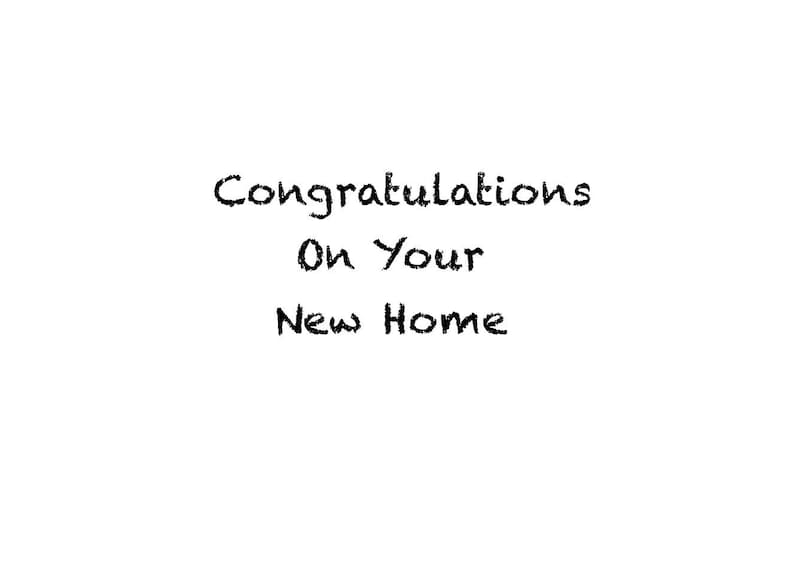Pearlescent Handcrafted Personalised New Home Card UK Seller