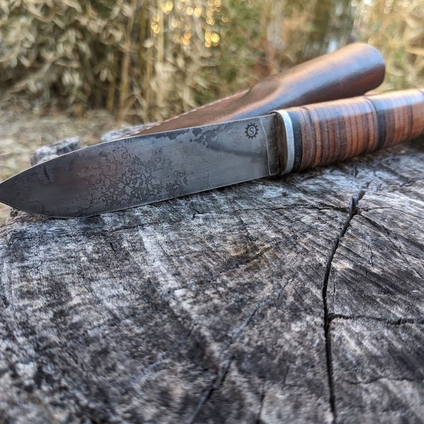 Belt Buckle Knife Etsy