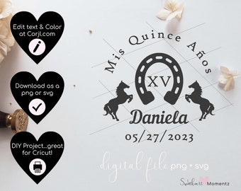 Charro Quinceanera Champagne Glass Svg, Personlized Mis XV Anos Champagne Glass, Copa de Quinceañera, Quinceanera svg, Mis Quince Anos Svg