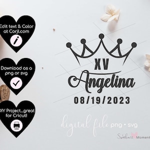 Quinceanera Champagne Glass Svg, Personlized Mis XV Anos Champagne Glass, Copa de Quinceañera, Quinceanera svg, Mis Quince Anos Svg