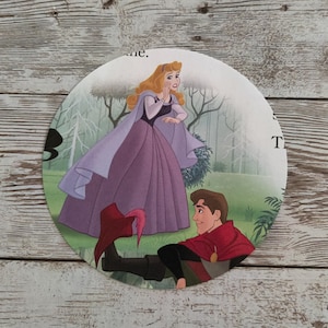 Disney Sleeping Beauty Pin Back Button Mirrors Magnets
