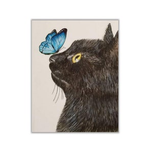 Custom Watercolor Painting From Photograph Pet Painting Cat Art Animal Watercolor