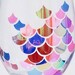Mermaid Tail Fish Scale Holo Wine Glass - Etsy