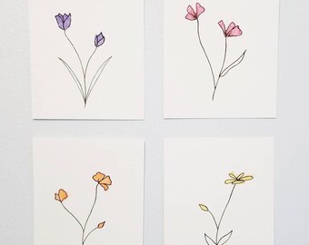 Simple Watercolor Etsy simple watercolor etsy