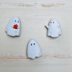Ghost Magnets Halloween Jack-O-Lantern Set of 3