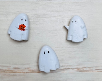 Ghost Magnets Halloween Jack-O-Lantern Set of 3