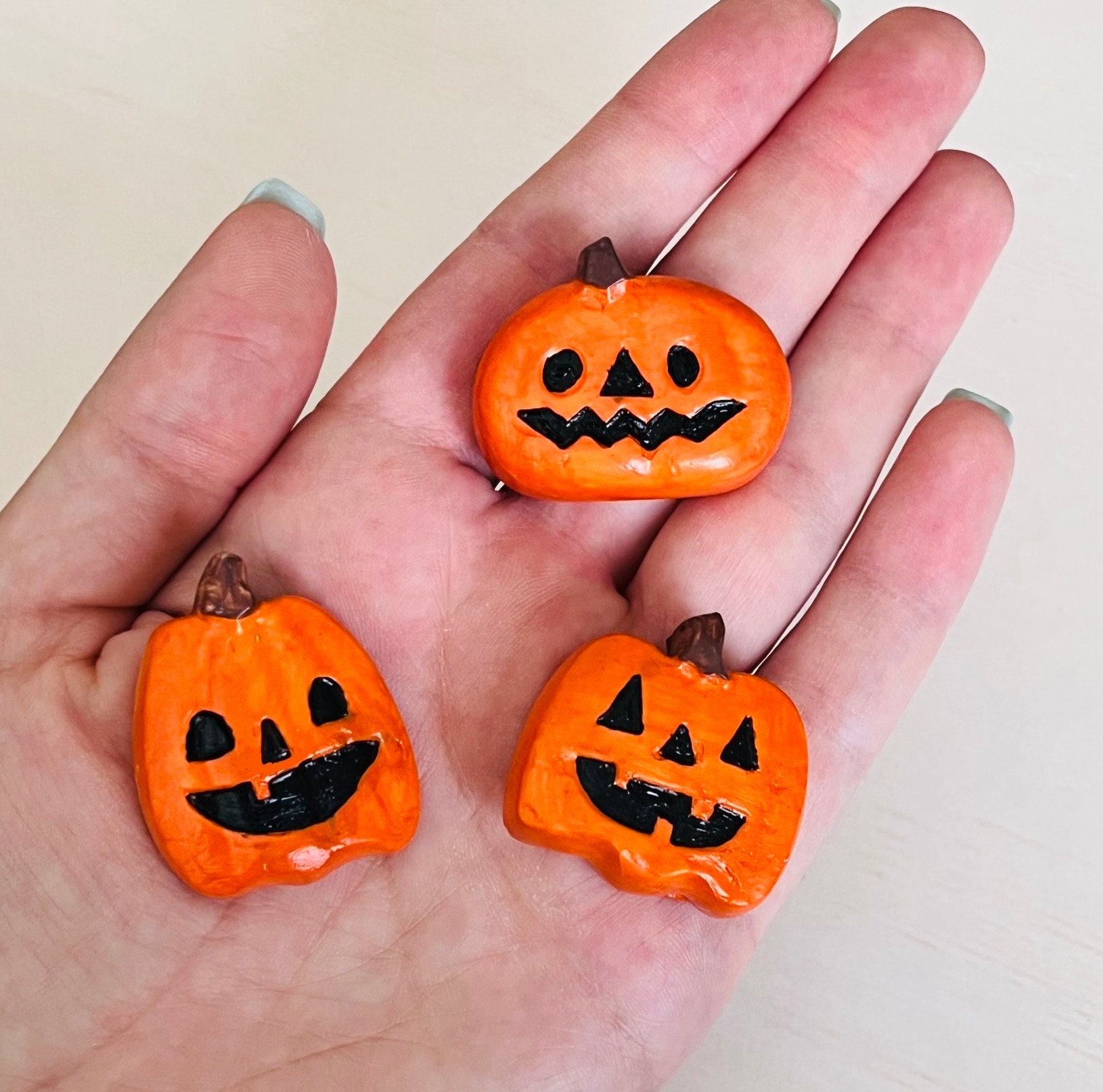 Pumpkin Magnets Halloween Jack-o-lantern Set of 3 - Etsy
