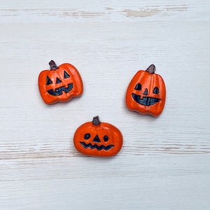 Pumpkin Magnets Halloween Jack-O-Lantern Set of 3