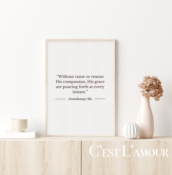Anandamayi Ma Citation Impression De Citation Spirituelle Etsy France