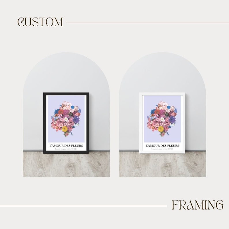 Put a FRAME on It Custom Frame in Black or White Ayous Wood Etsy