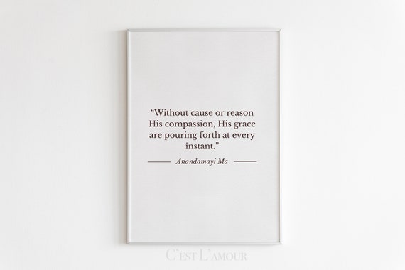 Anandamayi Ma Citation Impression De Citation Spirituelle Etsy France