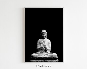 Buddhist Print || Buddhist Statue || Printable || Spiritual Art || Buddhism || Meditation || Zen