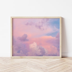 Pastel Sky Art Print || Pink Cloud Art Print || Danish Pastel Aesthetic