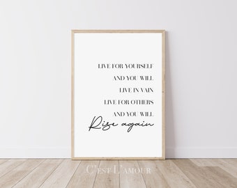 Rise Again || Bob Marley Quote Print || Lyric Print || Typography