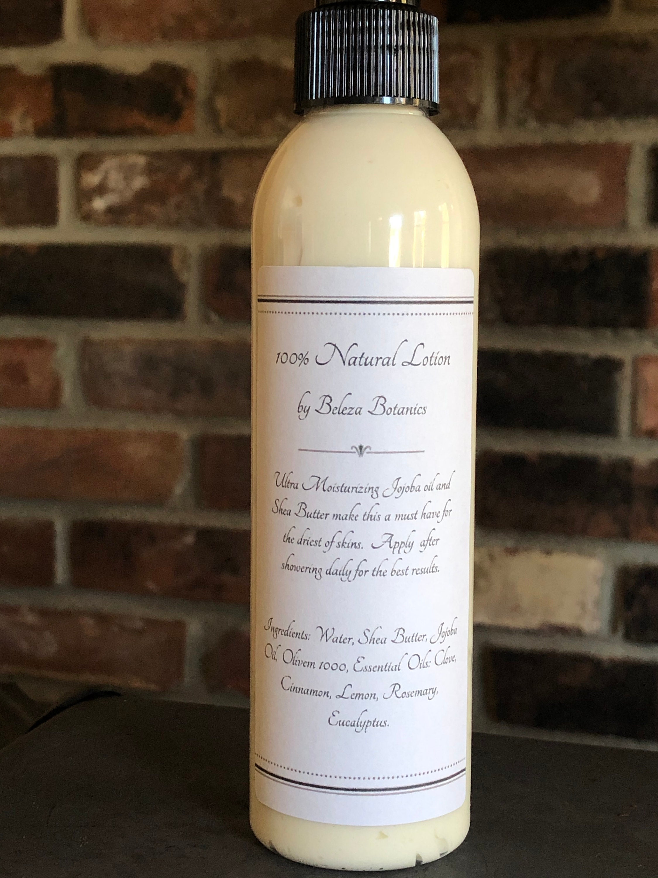 100 Natural Shea Butter and Jojoba Oil Moisturizing Lotion Etsy Ireland