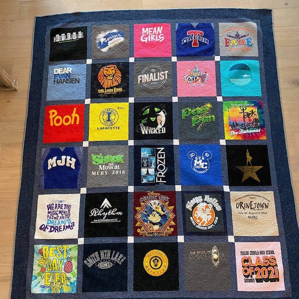 T Shirt Quilt Etsy
