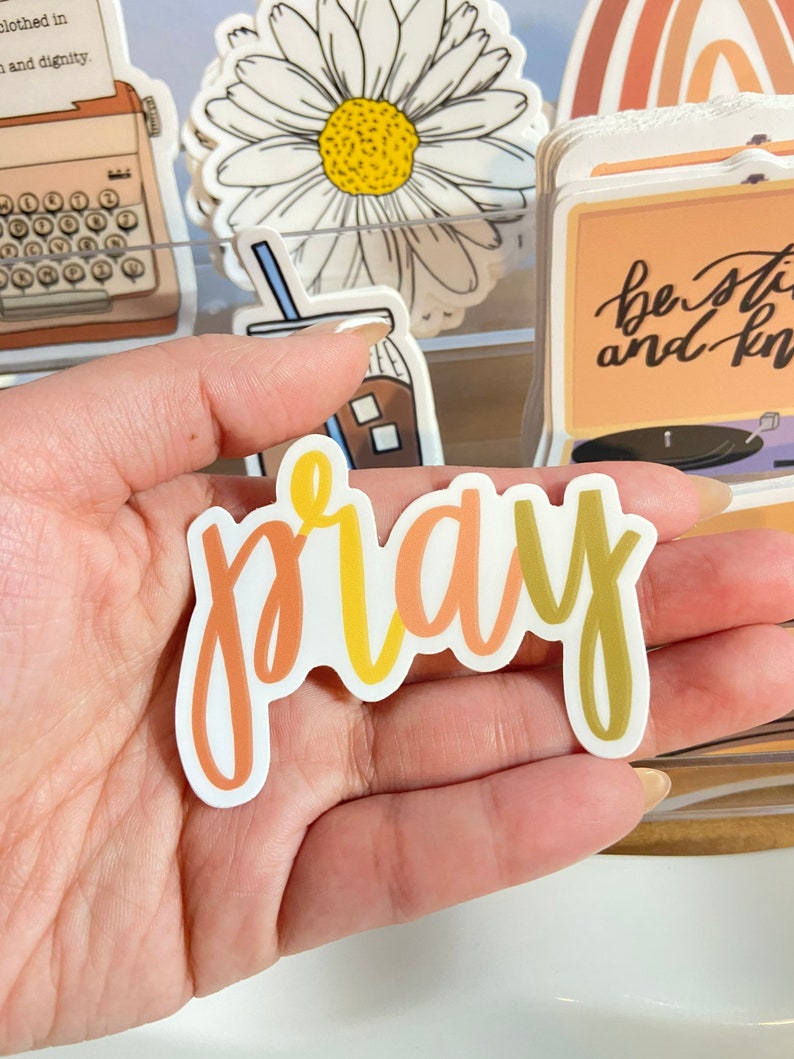 Pray Sticker, Faith Based Sticker, Vinyl Sticker, Christian Sticker - Etsy
