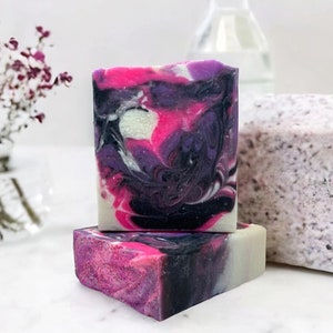 Black Magic Sangria Natural Soap - Handmade, Moisturizing, Aromatherapy, Sensitive Skin Soap, Cold Process soap, Vegan Soap