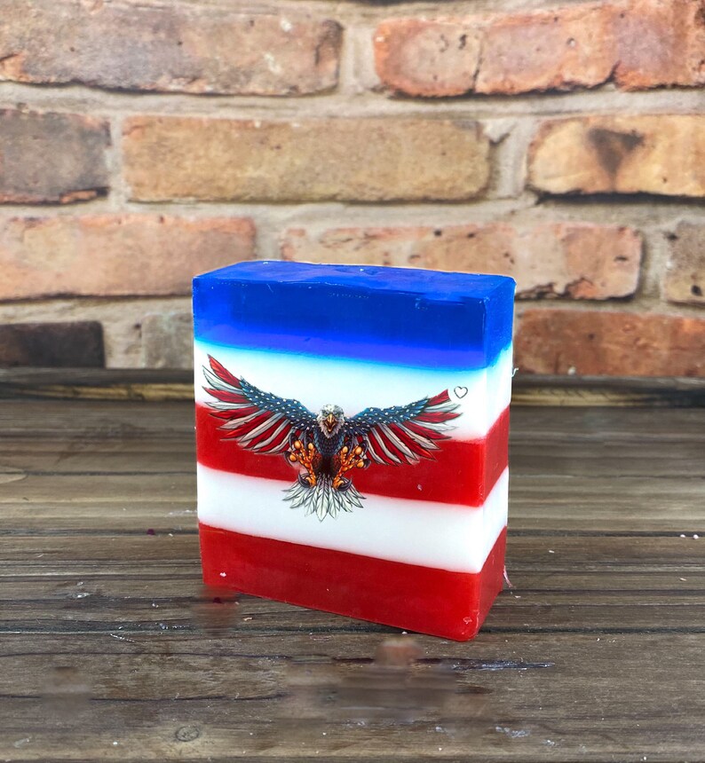 Patriotic Handmade Soap America Soap All Natural Soap Etsy