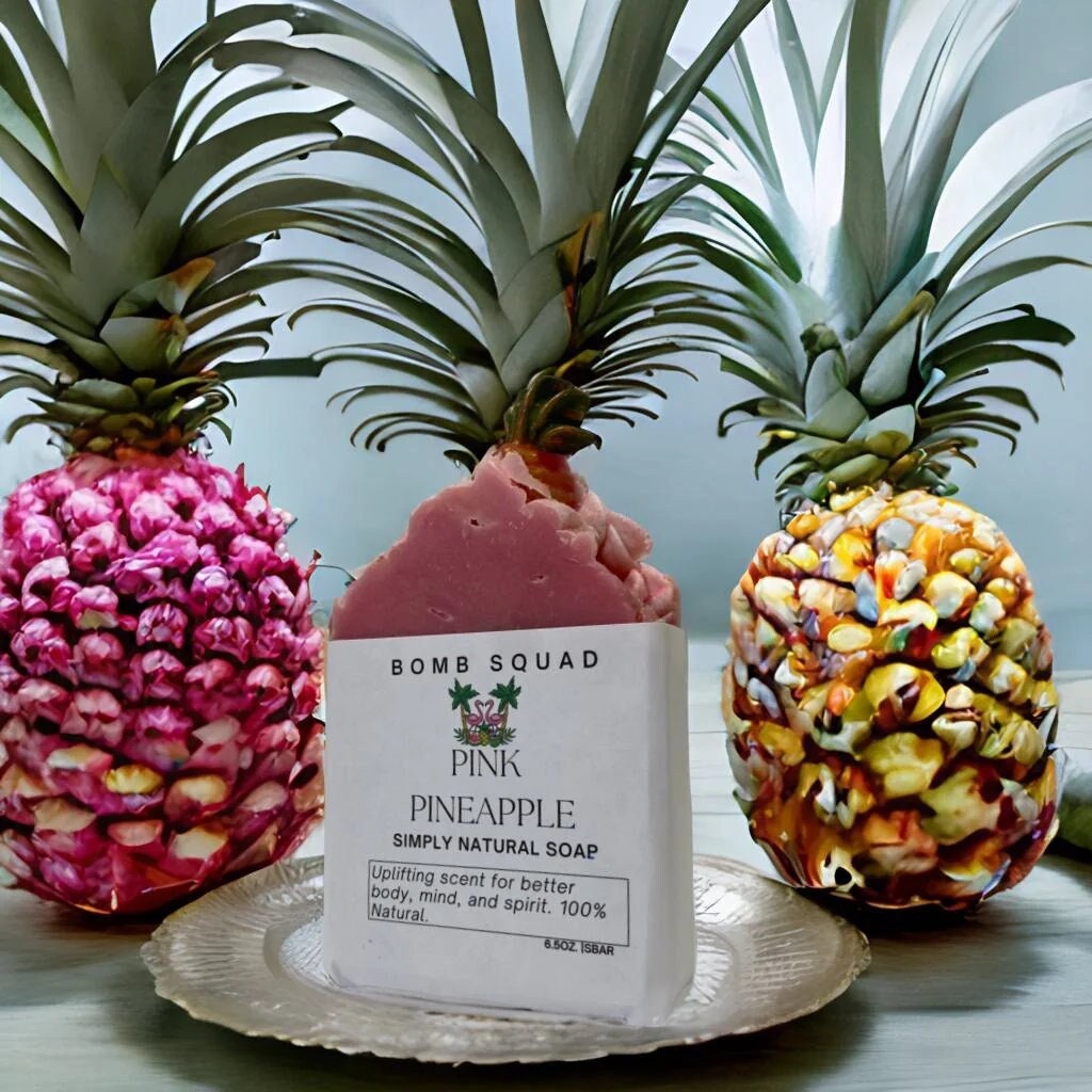 Pink Pineapple and Vanilla Soap , All Natural Soap, Cold Process Soap,  Handmade Soap, Vegan Soap, Organic Soap, Best Natural Soap, - Etsy
