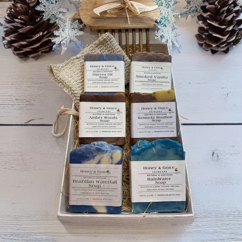 Artisan Handmade Soap Gift Box | Holiday Personalized Gift | Soap Gift Set | Christmas Gift | Natural Soap