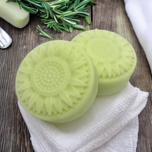 1 Natural Rosemary and Mint Cocoa Butter Shampoo Bar