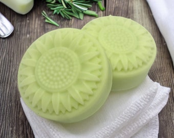 1 Natural Rosemary and Mint Cocoa Butter Shampoo Bar