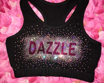 strapless sports bra for cheer