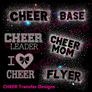 CHEER AB Rhinestone Transfers - High Quality