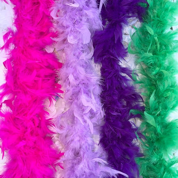 Luxurious Boas for your homecoming mum in choice of colors