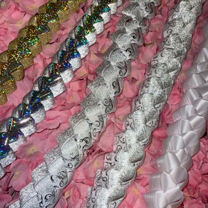 2.5” wide Multi-layer Ribbon Military Homecoming Mum Braids!!   Gorgeous DIY homecoming mum braids ready to ship!