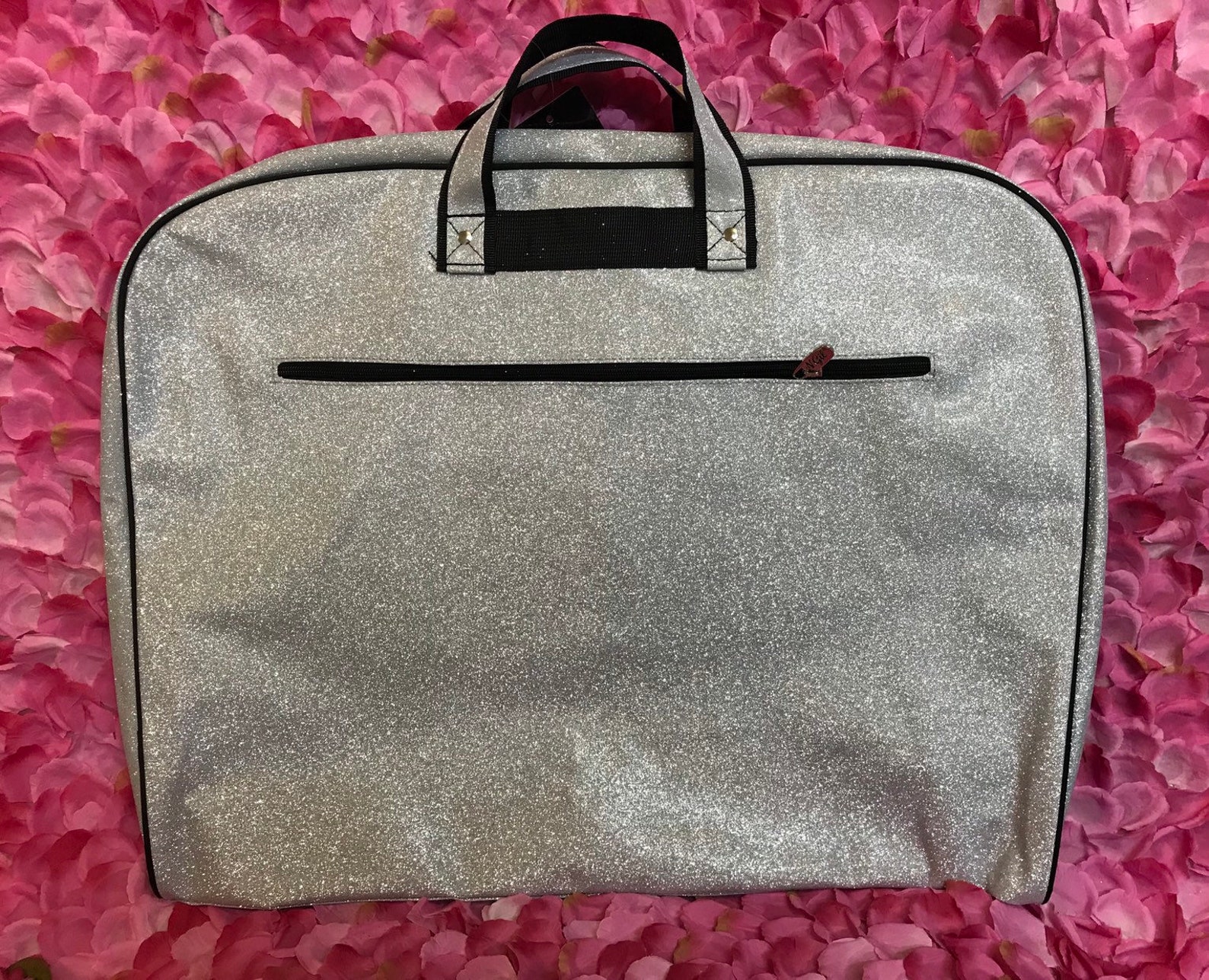 glitter garment bag
