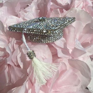 Graduation Hat Rocks Rhinestone Graduation Hat & Diploma for Bear or Homecoming Mum Trinket ...