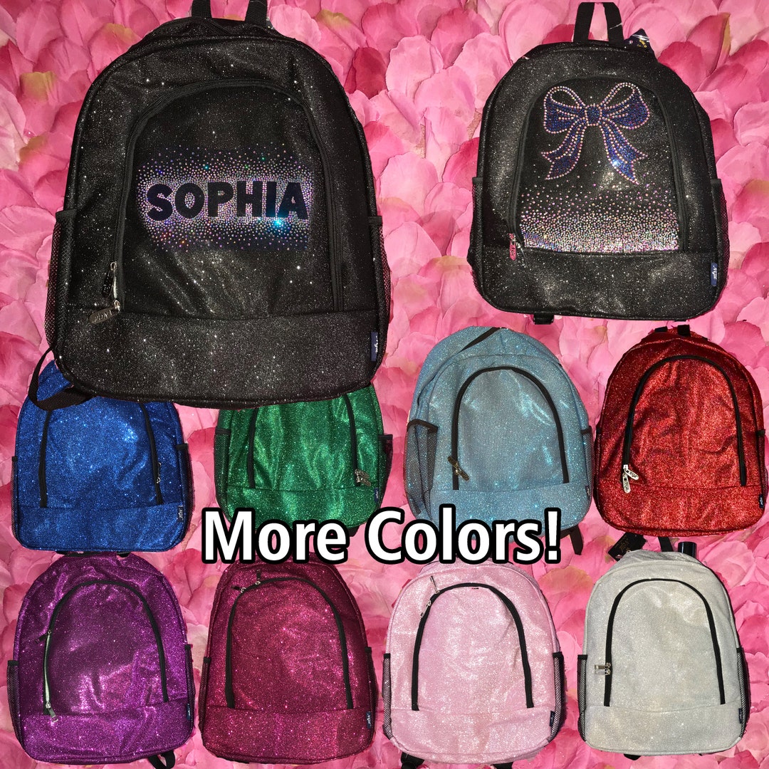 High Quality Blank Glitter Large Backpack Ready for Custom Rhinestones ...