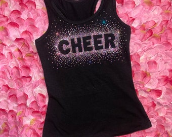 Idakoos Cheerleading Shape Tank Top Idakoos Cheerleading Shape Tank Top