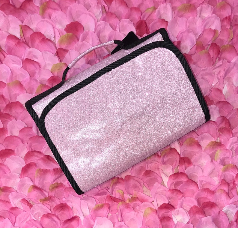 High Quality Blank Glitter Trifold Makeup Bag for Rhinestone Etsy