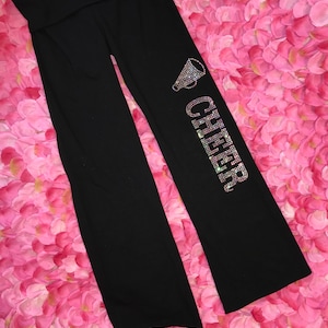 Rhinestone Cheer Capris Pants, Yoga Pants, or Leggings